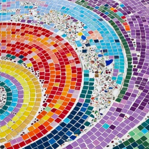 create mosaic coasters