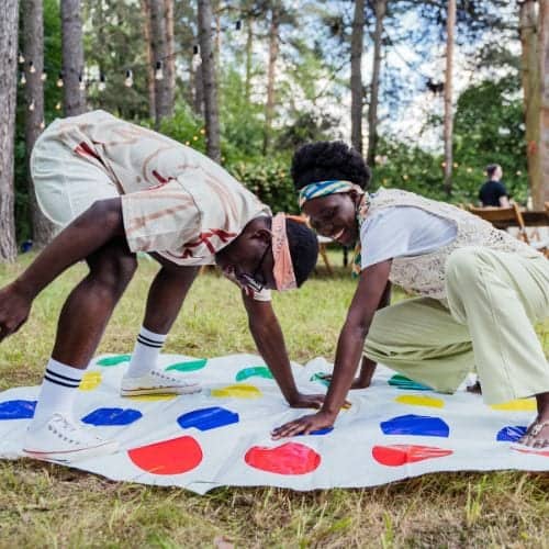 playing twister